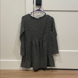 Zara Black Polka Dot Long Sleeve Kids Dress